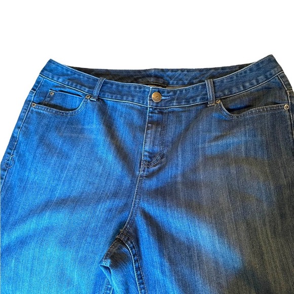 INC - Bootcut jeans, medium wash, size:16W, EUC - Picture 10 of 11